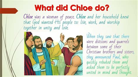 chloe's people in the bible